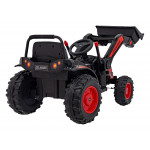 Elektrický traktor/bager - červený